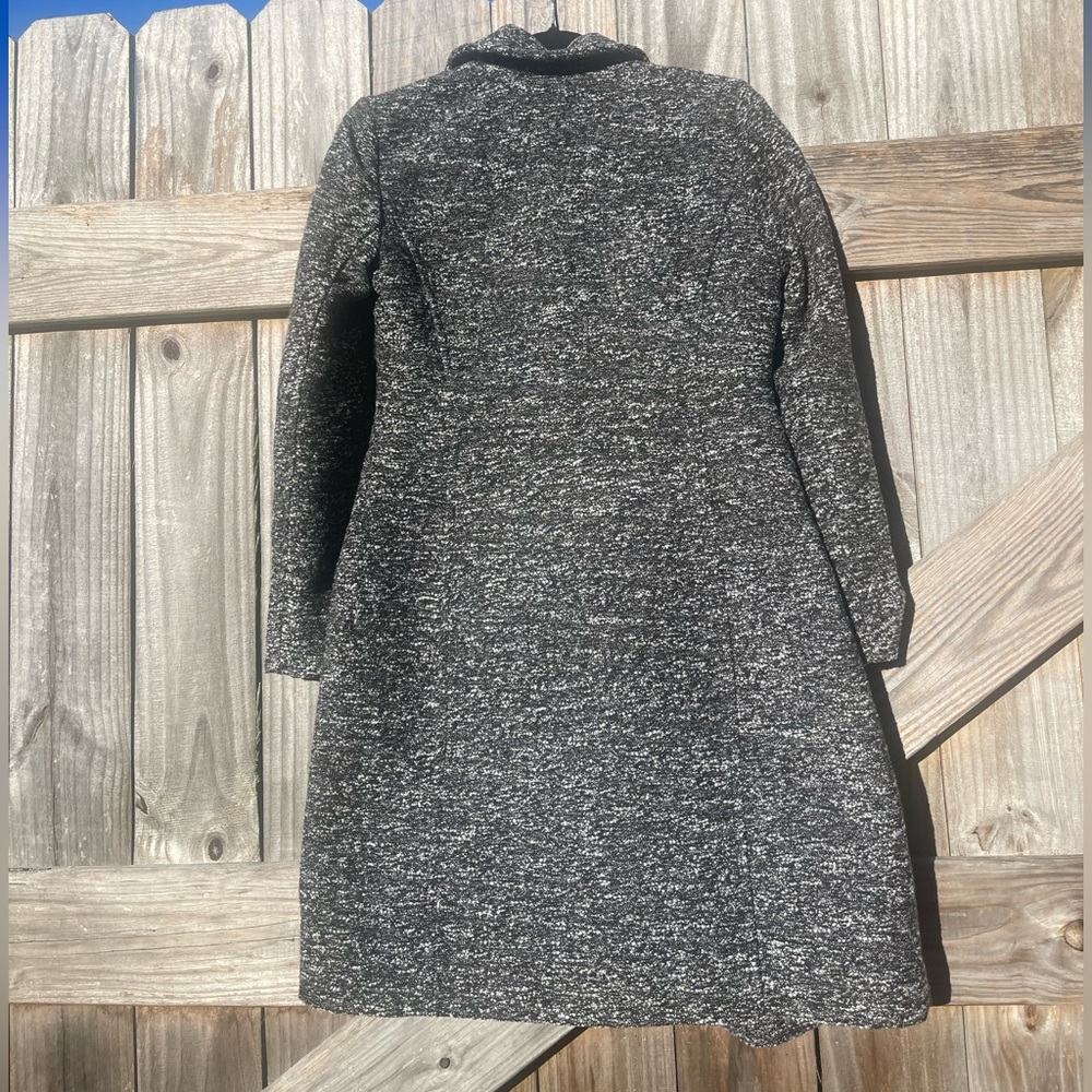 J. Crew Black and Gray Car Coat / Winter Size 4 - Picture 10 of 16